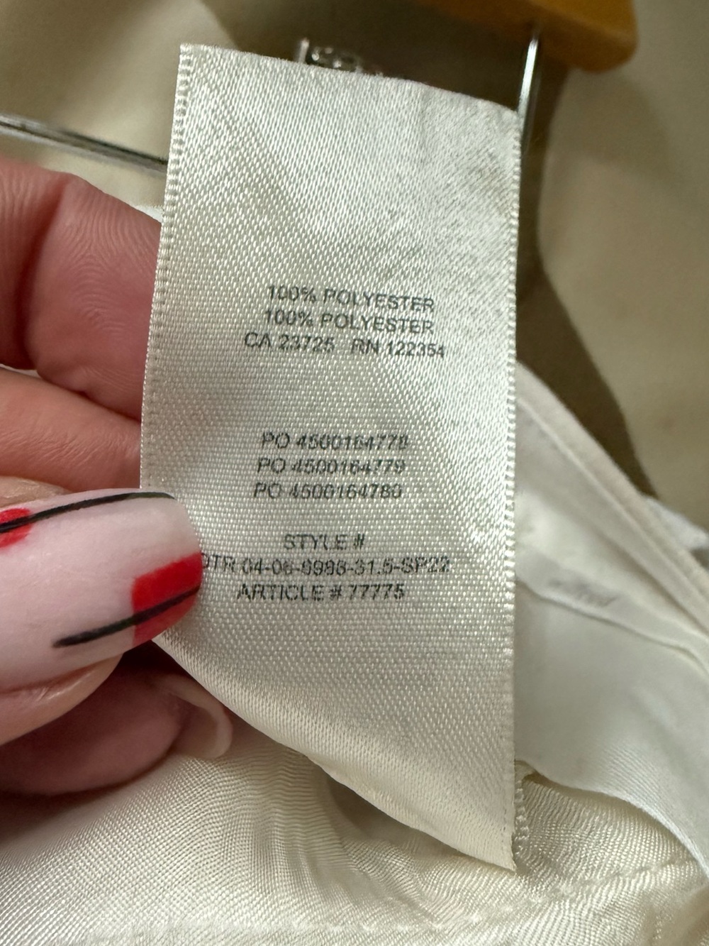 Aritzia Wilfred Effortless pants cream white 2 - Picture 8 of 8